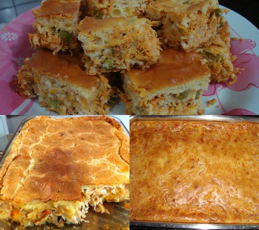 Receita de Torta de Frango Cremosa