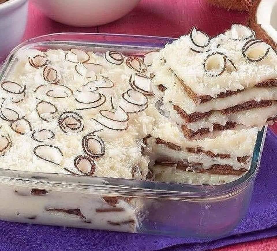 Receita de Pavê de Cocada Cremosa