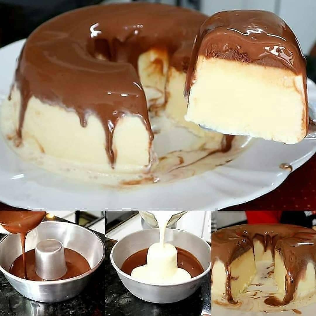 Pudim Sorvete de Leite Ninho com Ganache: Uma Sobremesa Gelada e Cremosa