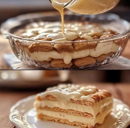 Pavê de Biscoito com Creme de Leite Condensado: Uma Sobremesa que É Puro Carinho! 🍮✨